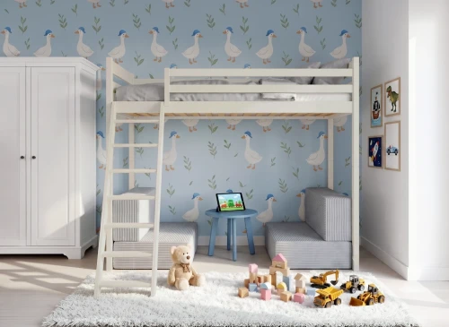 SOFENA 90x200 coton lit mezzanine avec canapé modulable, tissu gris zoom 15 sage Lano Meubles