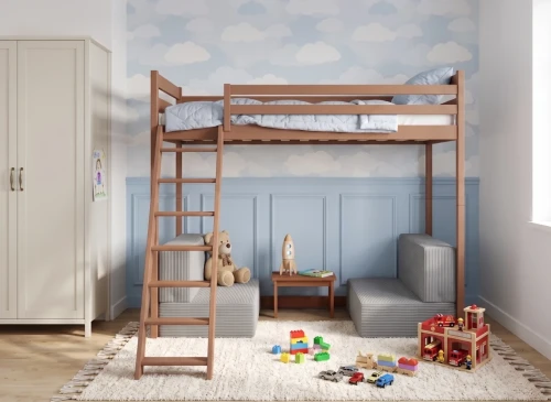 SOFENA 90x200 cannelle lit mezzanine avec canapé modulable en tissu gris zoom 15 sage Lano Meubles